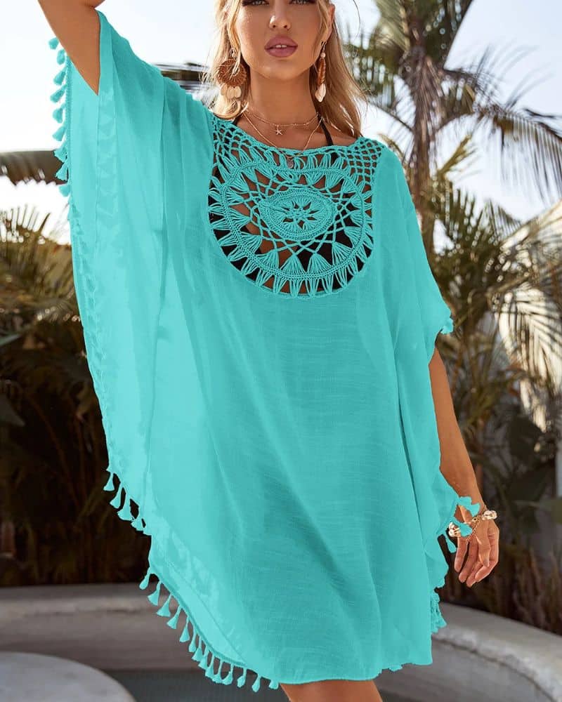Robe de plage ample décontractée en tissu léger — vue 3
