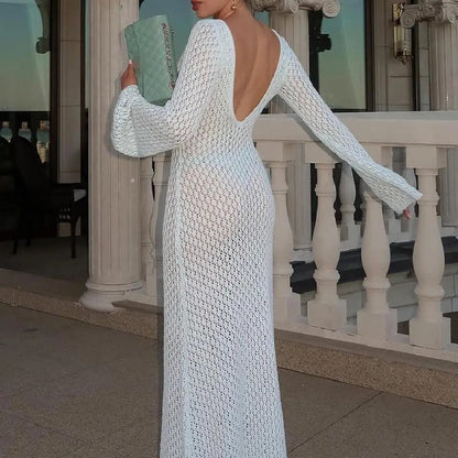 Robe de plage blanche et confortable — vue 3