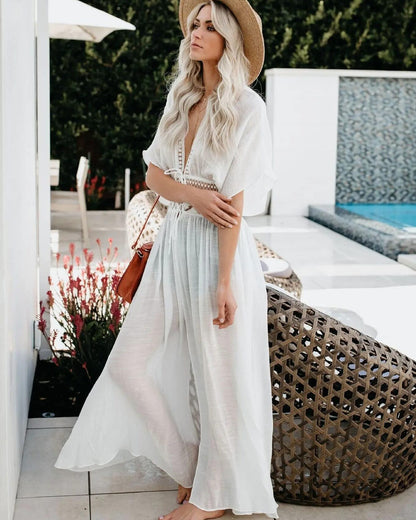 Robe de plage blanche légère — vue 3