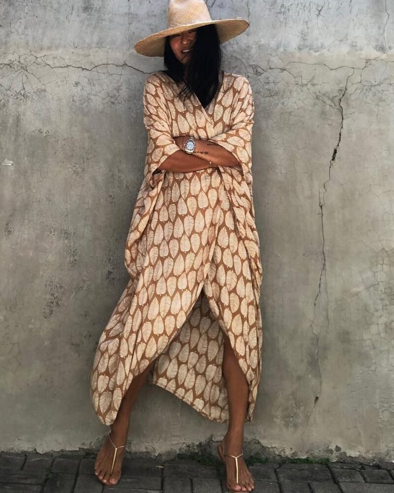 Robe de plage et légère avec ceinture — vue 2
