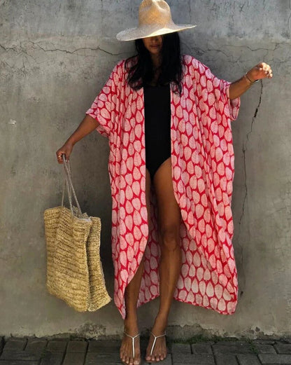 Robe de plage et légère avec ceinture — BOHERIS