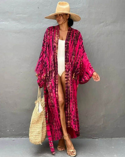 Robe de plage style kimono — BOHERIS