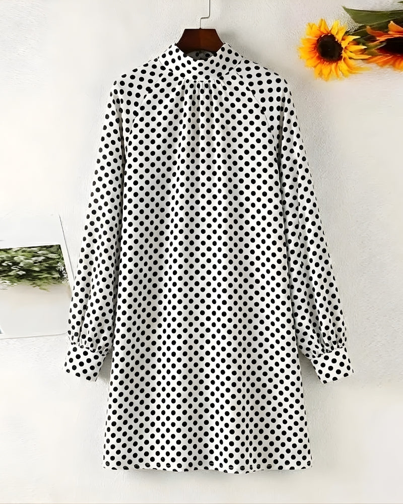 Robe courte à pois — vue 2