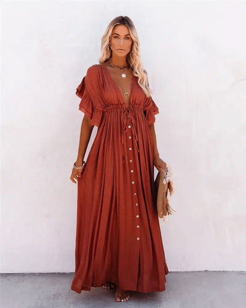 Robe de plage ample et longue style bohème — vue 6