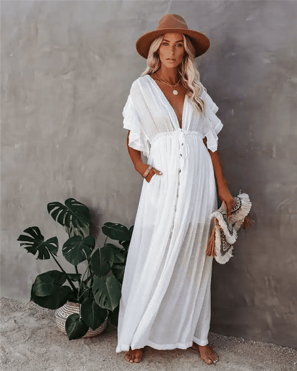 Robe de plage ample et longue style bohème — vue 17