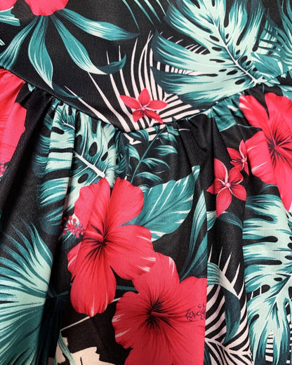 Robe bohème imprimée bretelles spaghetti col v été — vue 14