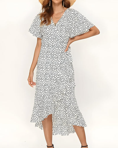 Robe longue bohème en mousseline imprimé floral — vue 2