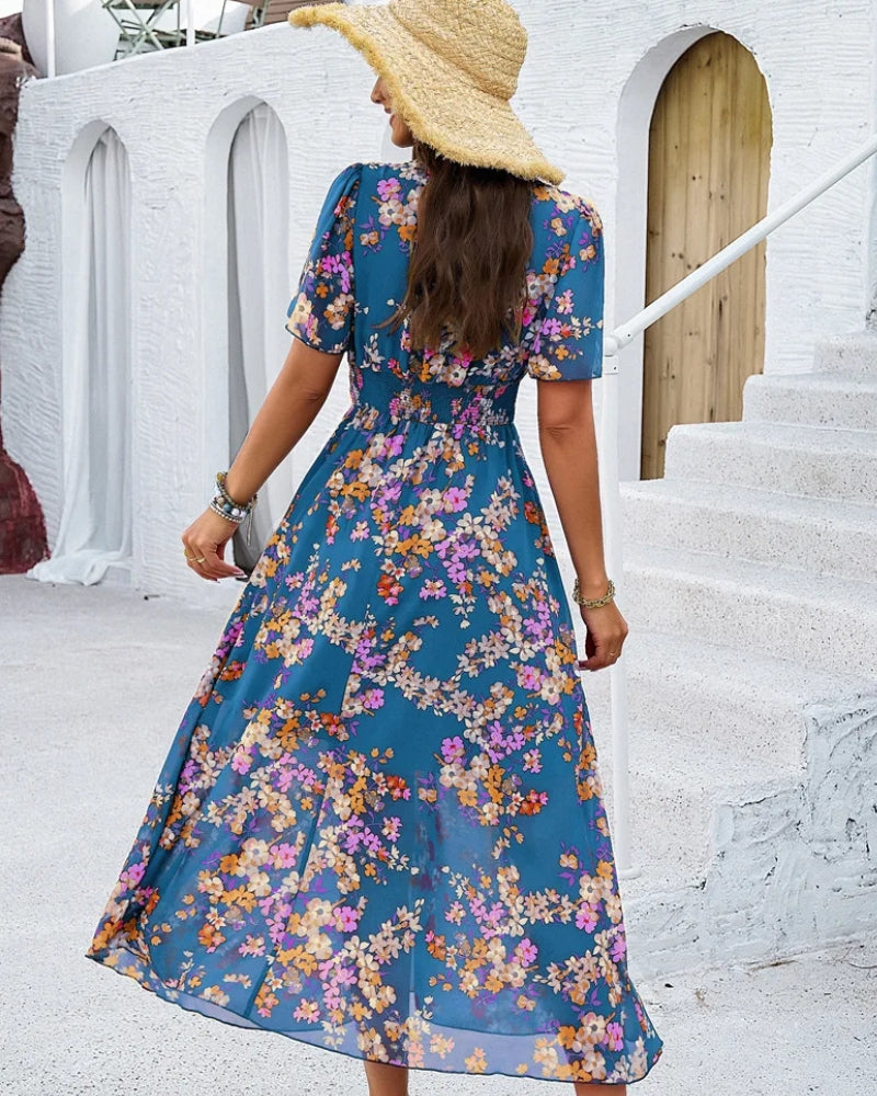 Robe longue bohème fleurie — vue 9