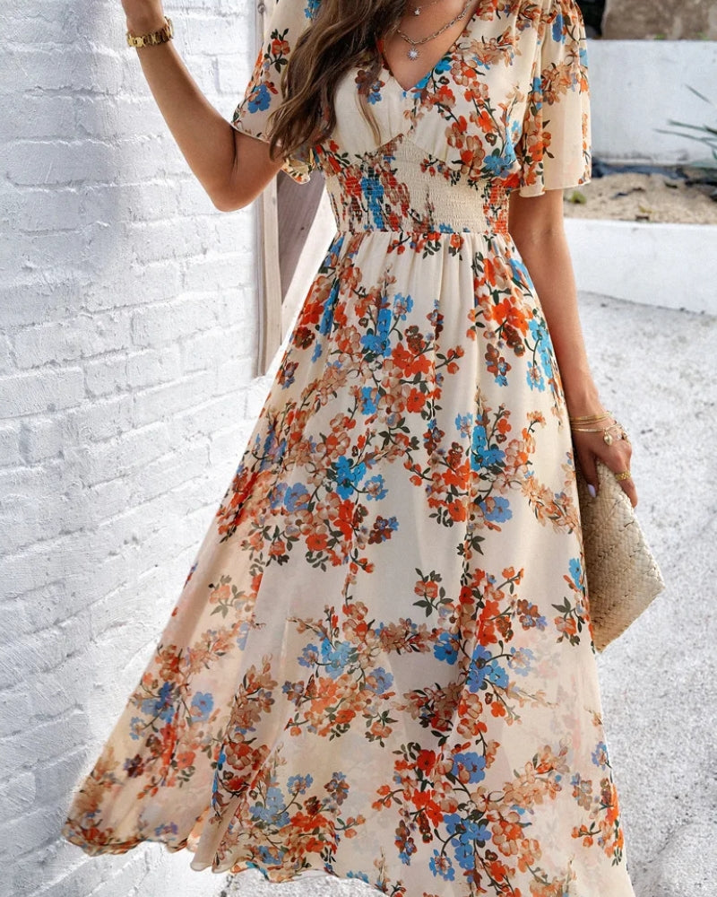 Robe longue bohème fleurie — vue 6