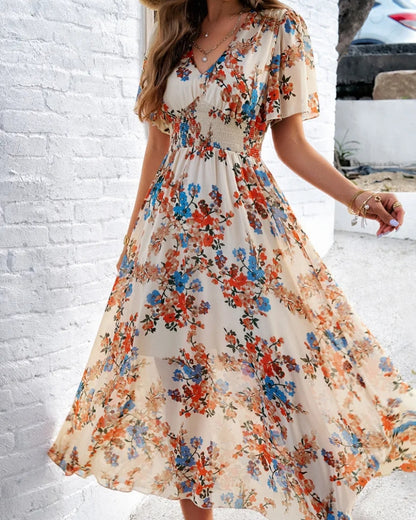 Robe longue bohème fleurie — vue 3