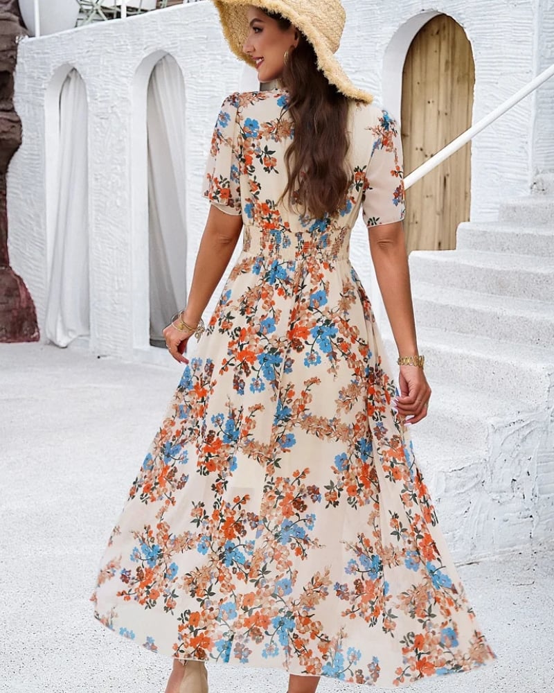 Robe longue bohème fleurie — vue 2