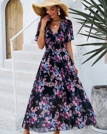 Robe longue bohème fleurie — vue 14