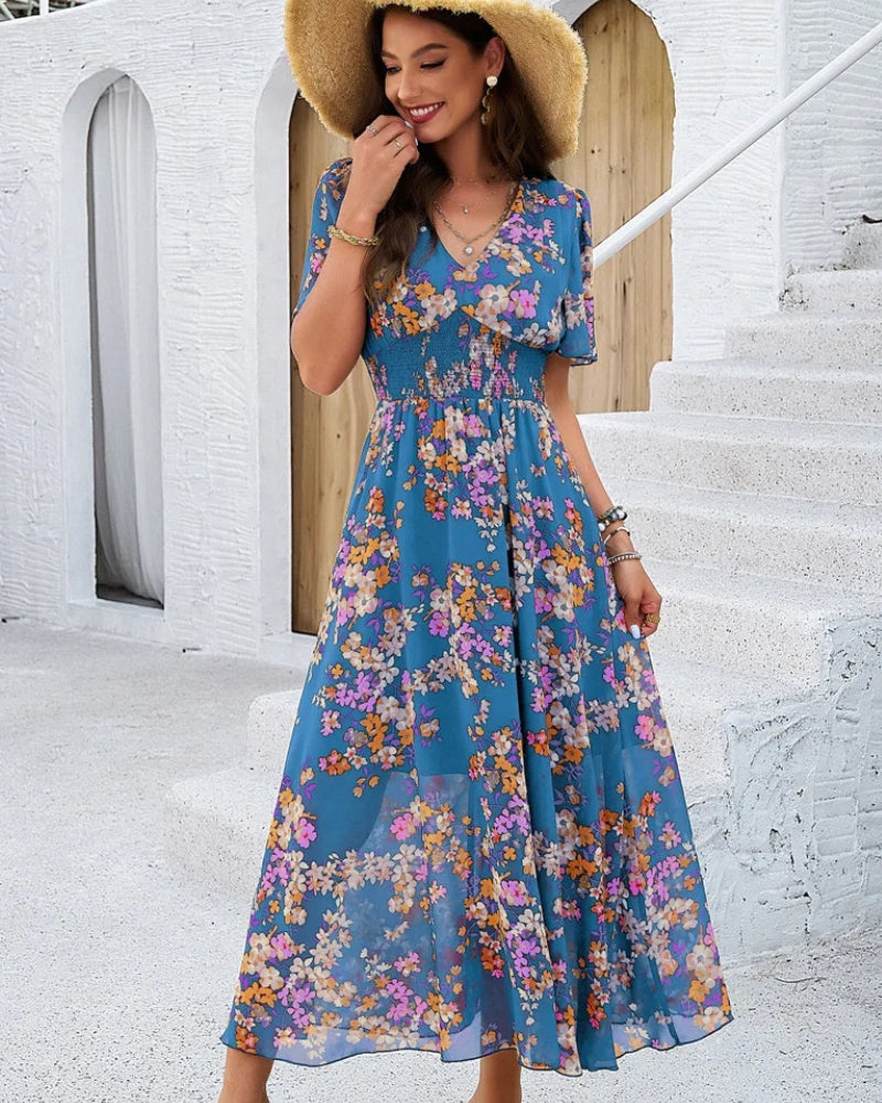 Robe longue bohème fleurie — vue 12