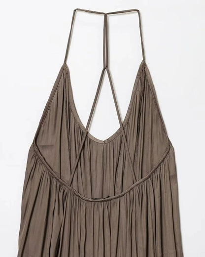 Robe longue bohème fluide au dos nus — vue 7