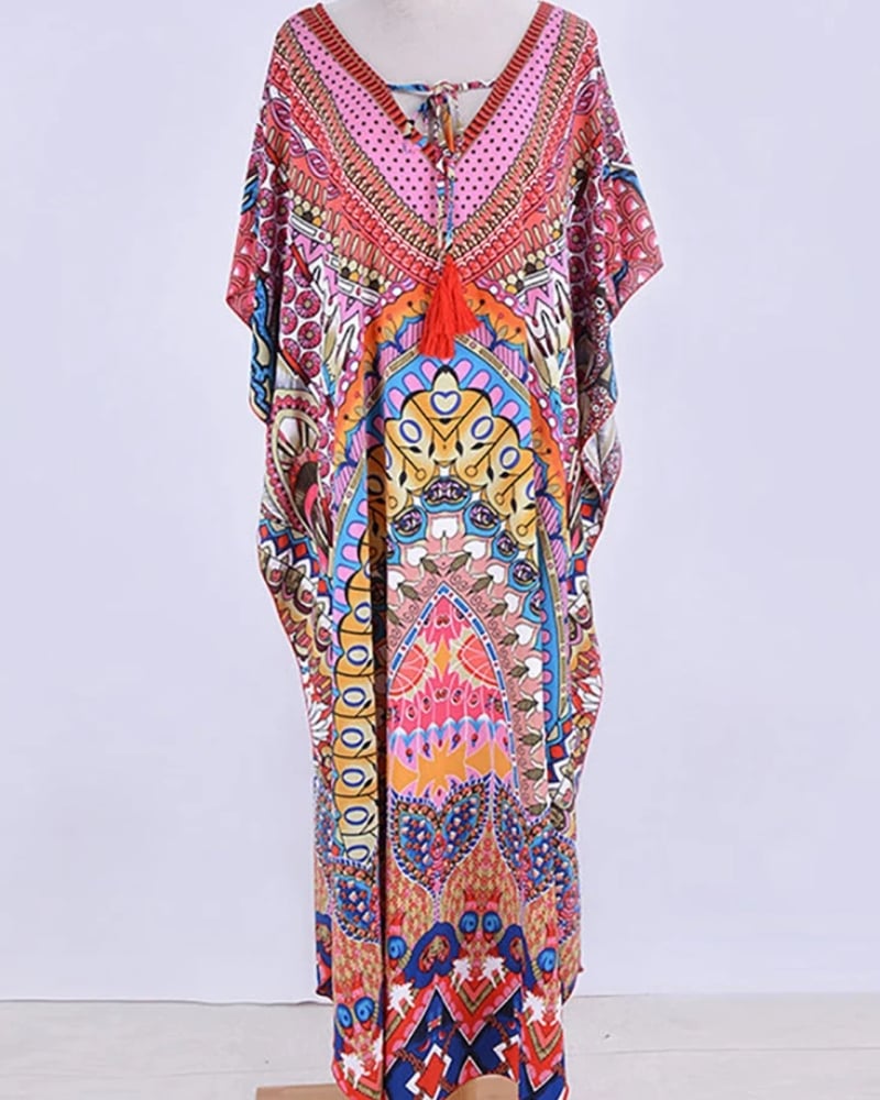 Robe longue couverture plage imprimé bohème — vue 3