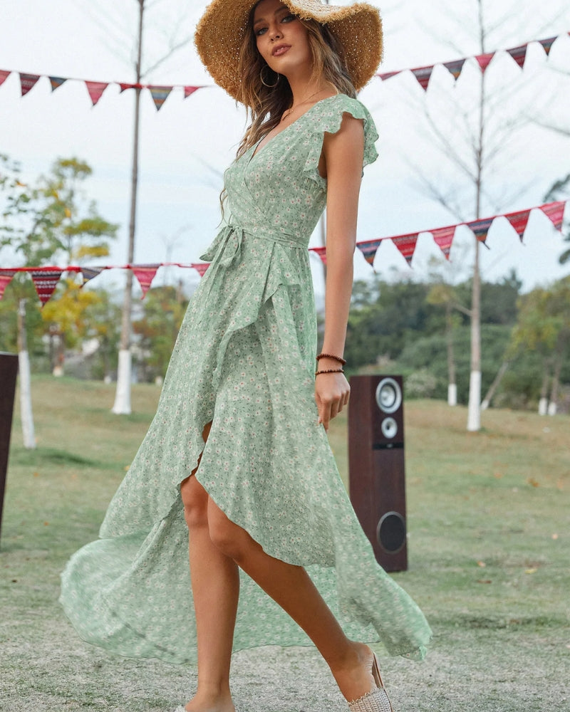 Robe longue été manches papillon bohème — vue 5