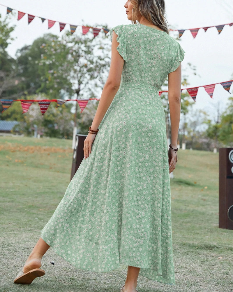 Robe longue été manches papillon bohème — vue 3
