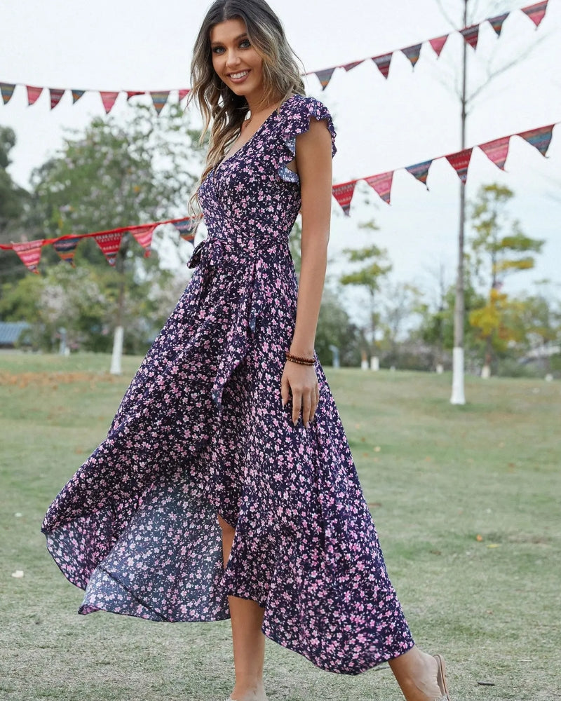 Robe longue été manches papillon bohème — vue 12