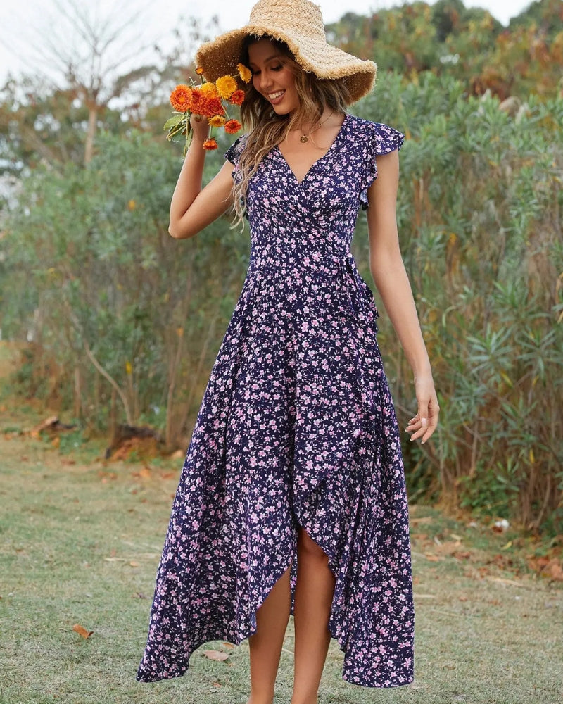 Robe longue été manches papillon bohème — vue 13