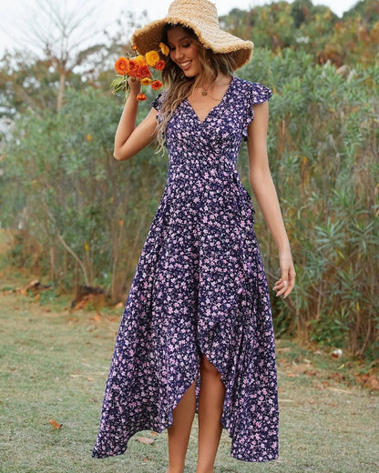 Robe longue été manches papillon bohème — vue 13