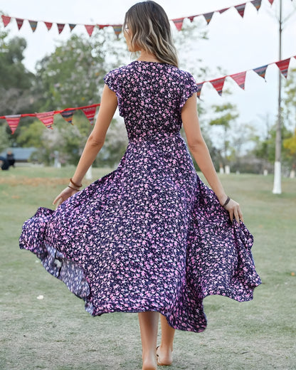Robe longue été manches papillon bohème — vue 14