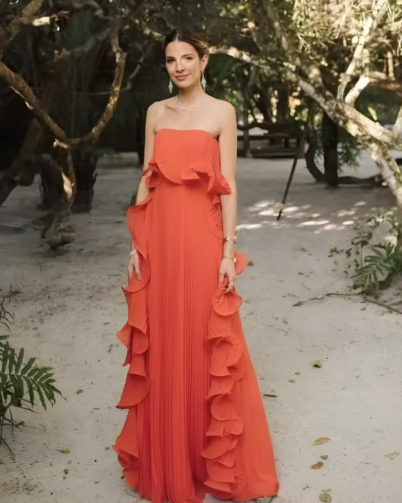 Robe longue bohème formelle — vue 3