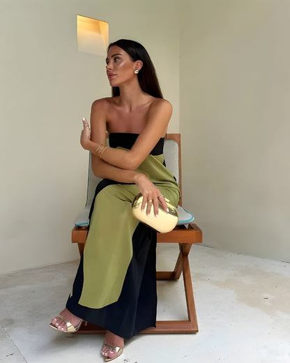 Robe longue imprimée artistique — vue 7