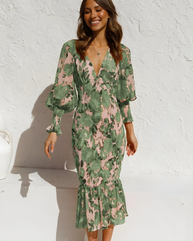 Robe longue bohème fleurie — vue 3