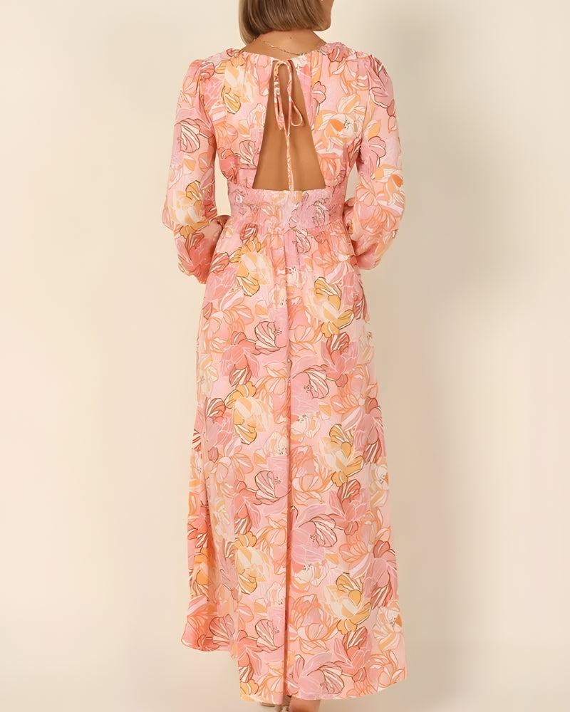 Robe longue bohème fleurie — vue 3