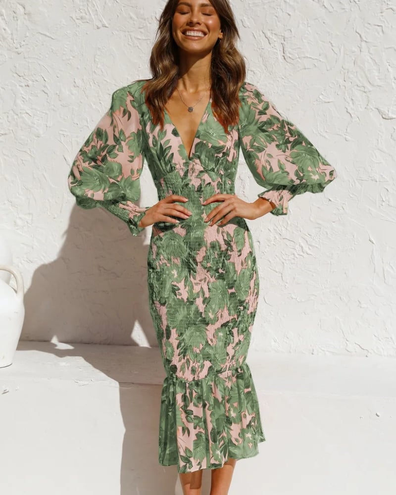 Robe longue bohème fleurie — vue 4