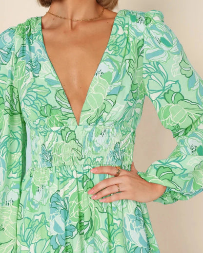Robe longue bohème fleurie — vue 9