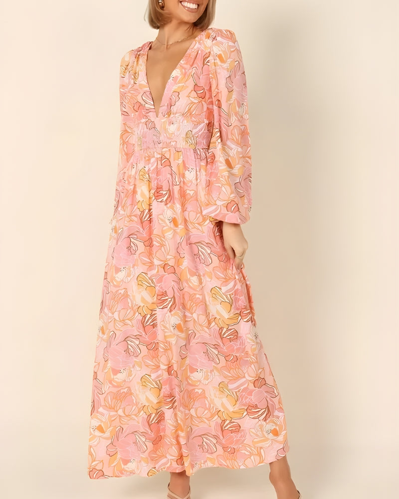 Robe longue bohème fleurie — vue 7