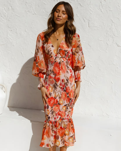 Robe longue bohème fleurie — vue 7