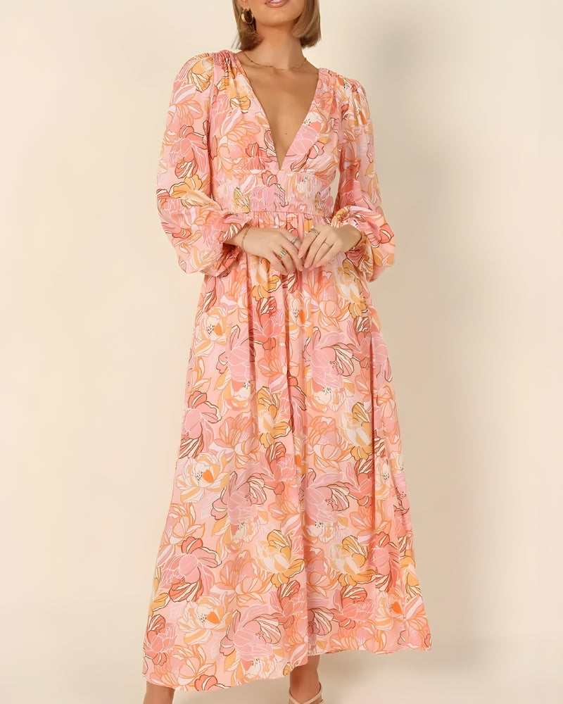 Robe longue bohème fleurie — vue 6