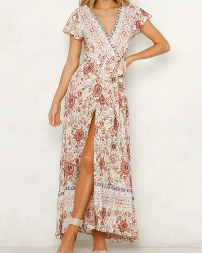 Robe longue sirène imprimé été style folk — vue 7