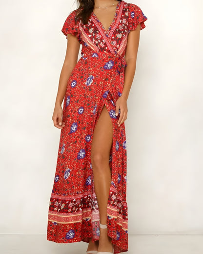 Robe longue sirène imprimé été style folk — vue 5