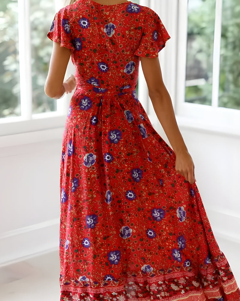 Robe longue sirène imprimé été style folk — vue 4
