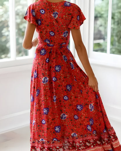 Robe longue sirène imprimé été style folk — vue 4