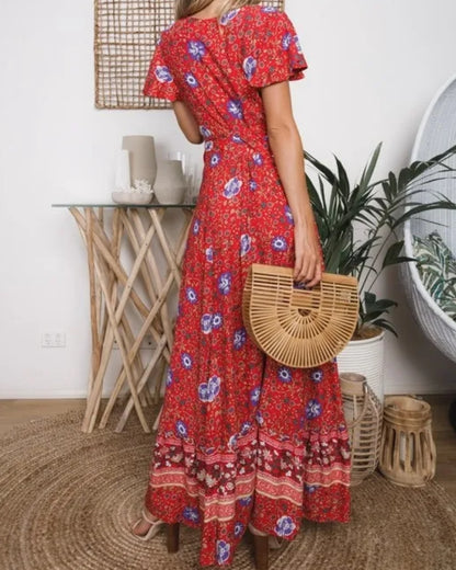 Robe longue sirène imprimé été style folk — vue 3