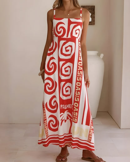 Robe bohème longue imprimé floral romantique — vue 4