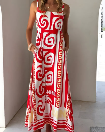 Robe bohème longue imprimé floral romantique — vue 2